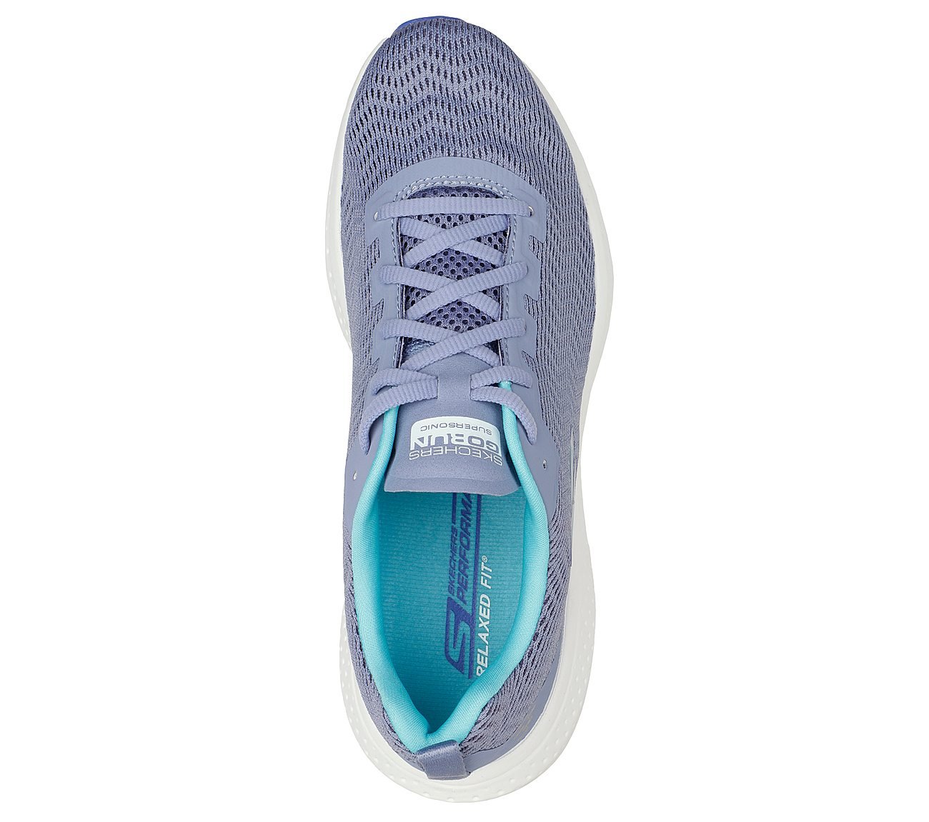 GO RUN SUPERSONIC, SLATE Footwear Top View