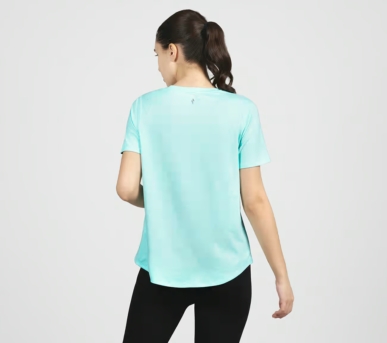 GODRI SWIFT TEE, BLUE/MINT Apparels Left View