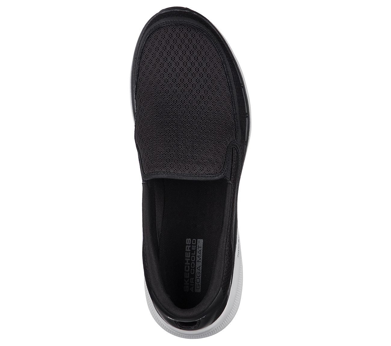 Skechers Black/Grey Go Walk 6 Orva Walking Shoes For Men Style ID ...