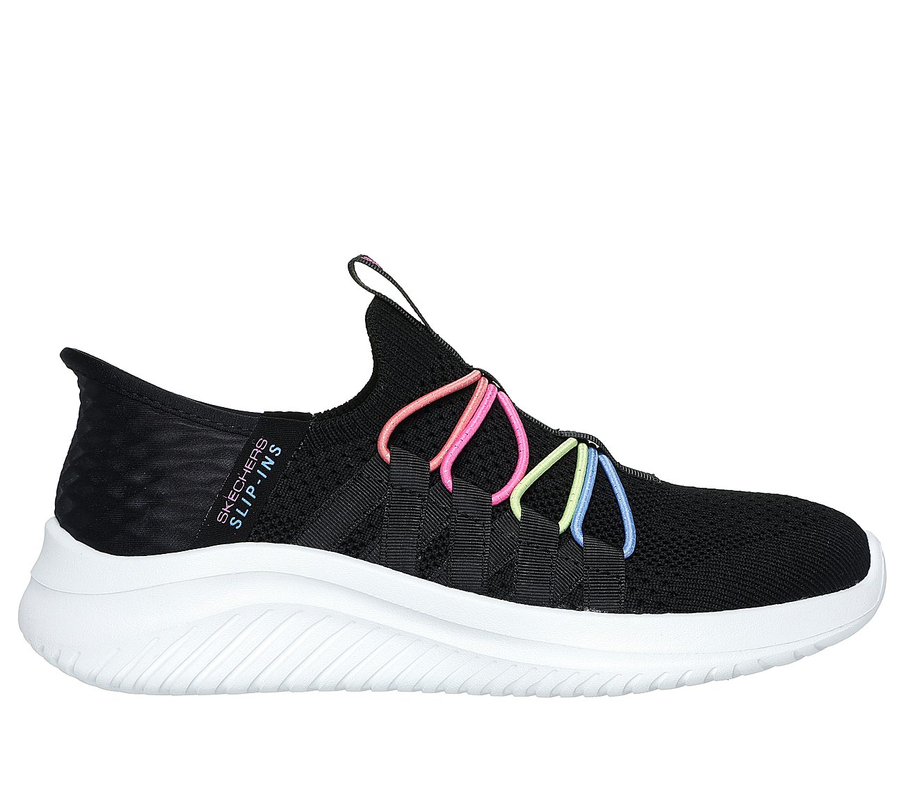 ULTRA FLEX 3.0 - BUNGEE FUN, BLACK/MULTI Footwear Lateral View