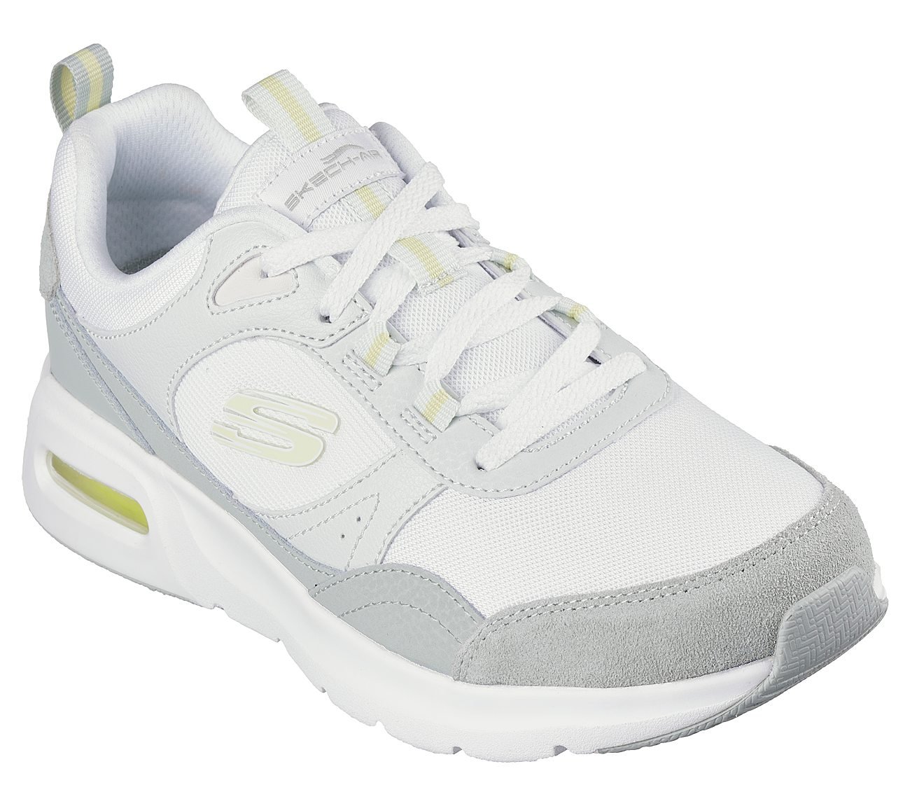 SKECH-AIR COURT-COOL AVENUE, WHITE/GREEN Footwear Right View