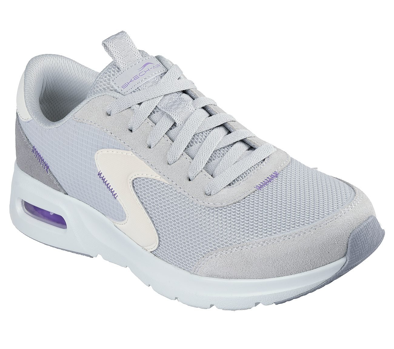 SKECH-AIR COURT-AIR WAVE, LIGHT GRAY/MULTI Footwear Right View