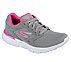 GO RUN 400-OPTIMAL, LIGHT GREY/HOT PINK Footwear Lateral View