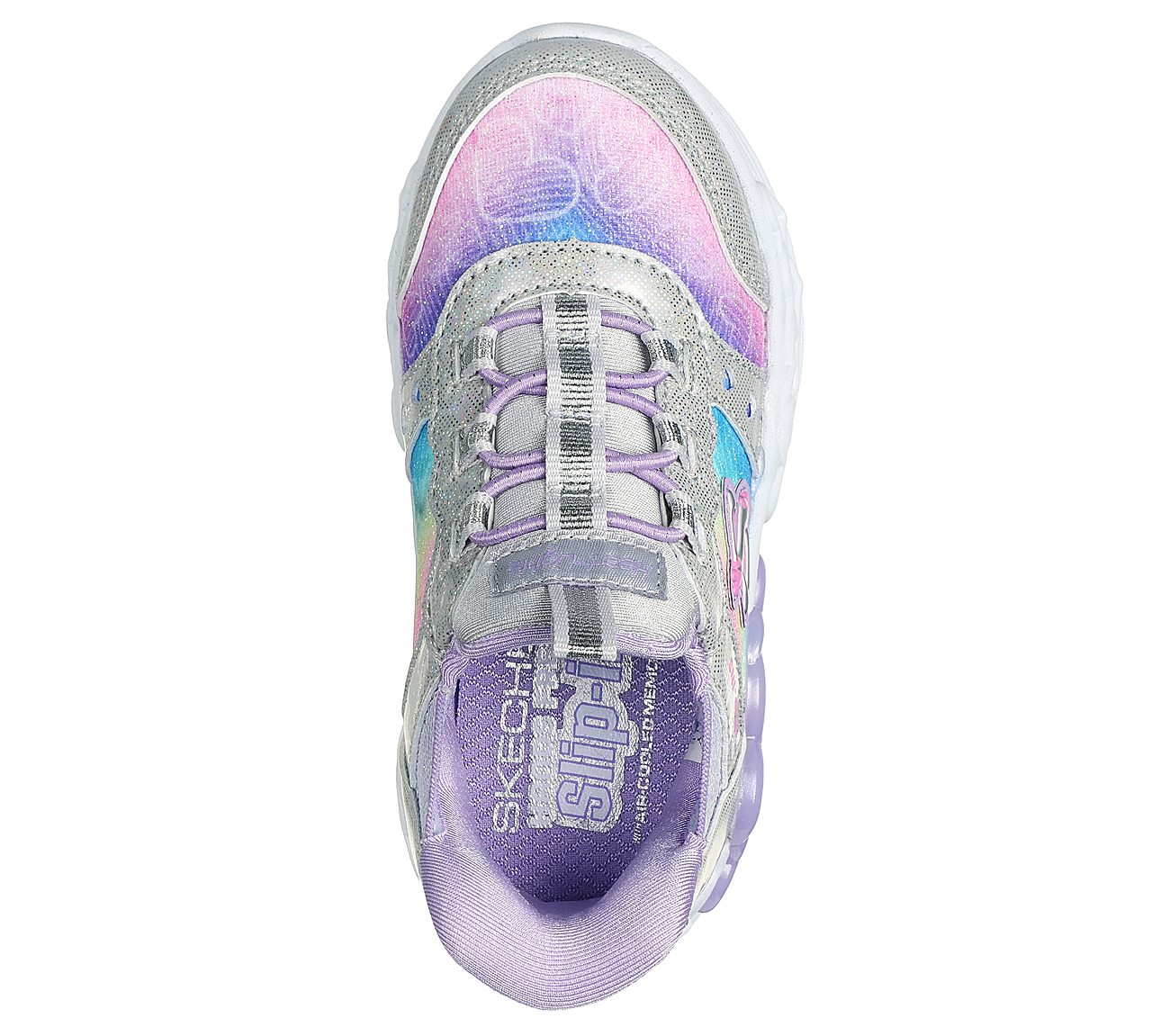 INFINITE HEART LIGHTS - ETERN, SILVER/MULTI Footwear Top View