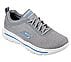 GO WALK EVOLUTION ULTRA-LOGIC, GREY/BLUE Footwear Lateral View