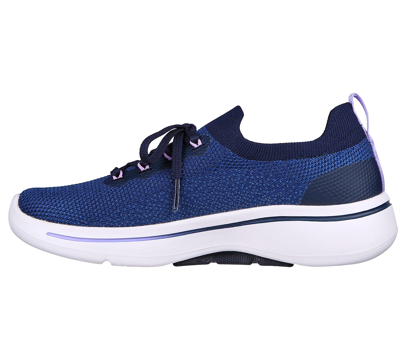 GO WALK ARCH FIT - CLANCY, NAVY/LAVENDER Footwear Left View