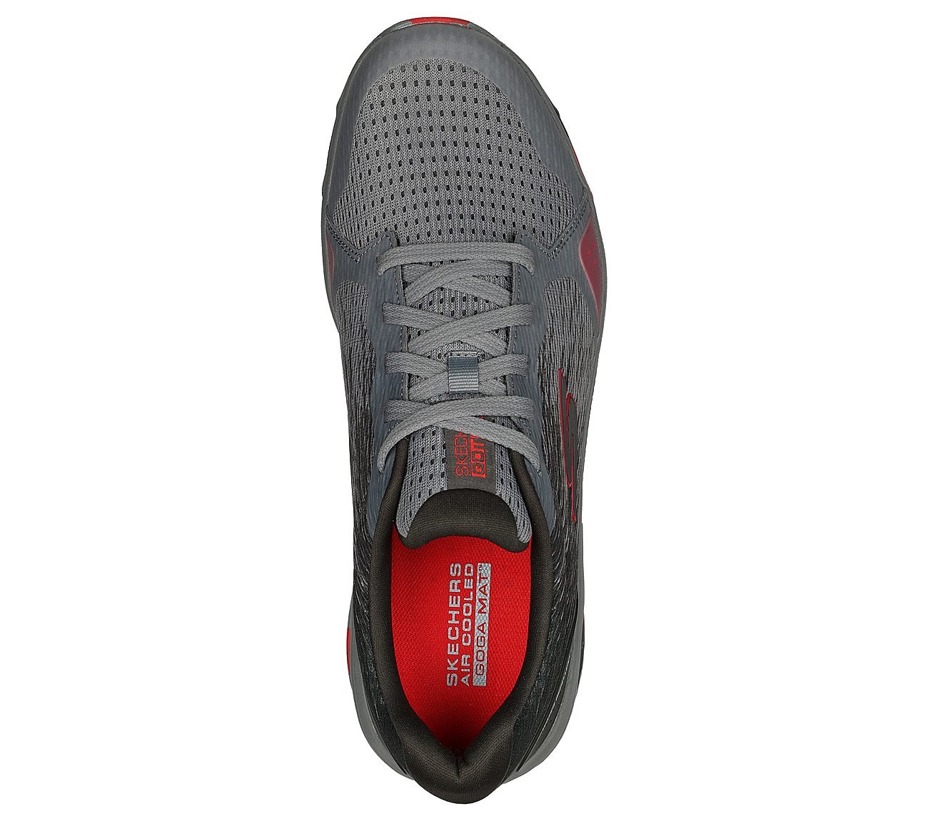 GO RUN TRAIL ALTITUDE-PHANTOM, GREY/RED Footwear Top View