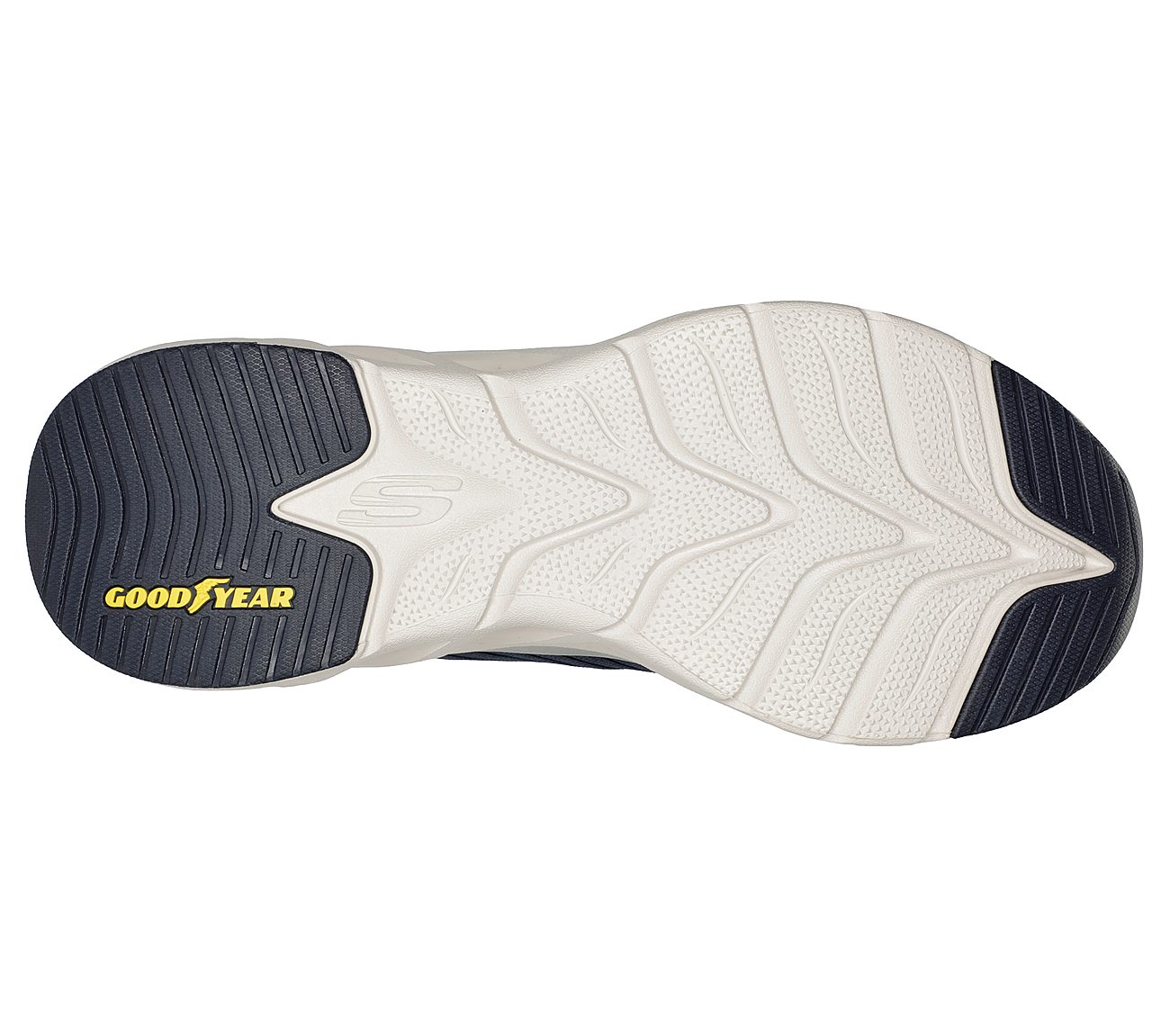 ARCH FIT GLIDE-STEP - KRONOS, NAVY/GREY Footwear Bottom View