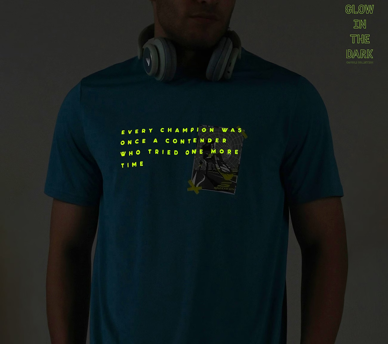 FIREFLY CHAMP TEE, TEAL/MULTI Apparel Right View