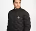 PUFFER FZ JACKET WITH ZIPPER, BLACK/CHARCOAL/BLUE Apparels Right View