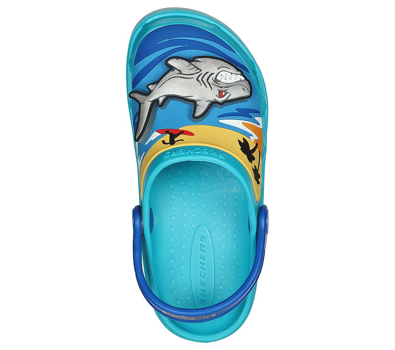 SWIFTERS II - ILLUMI-SHARK, TEAL/BLUE Footwear Top View