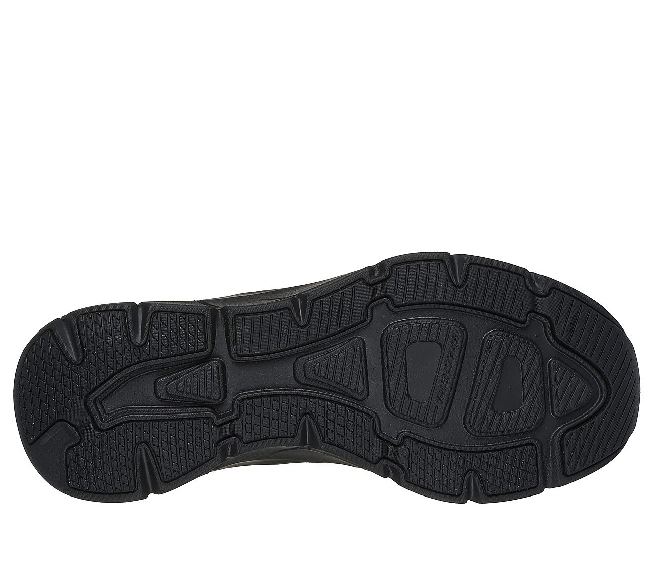 SKECHERS SLIP-INS RF: D'LUX WALKER 2.0 - REELER, BBLACK Footwear Bottom View