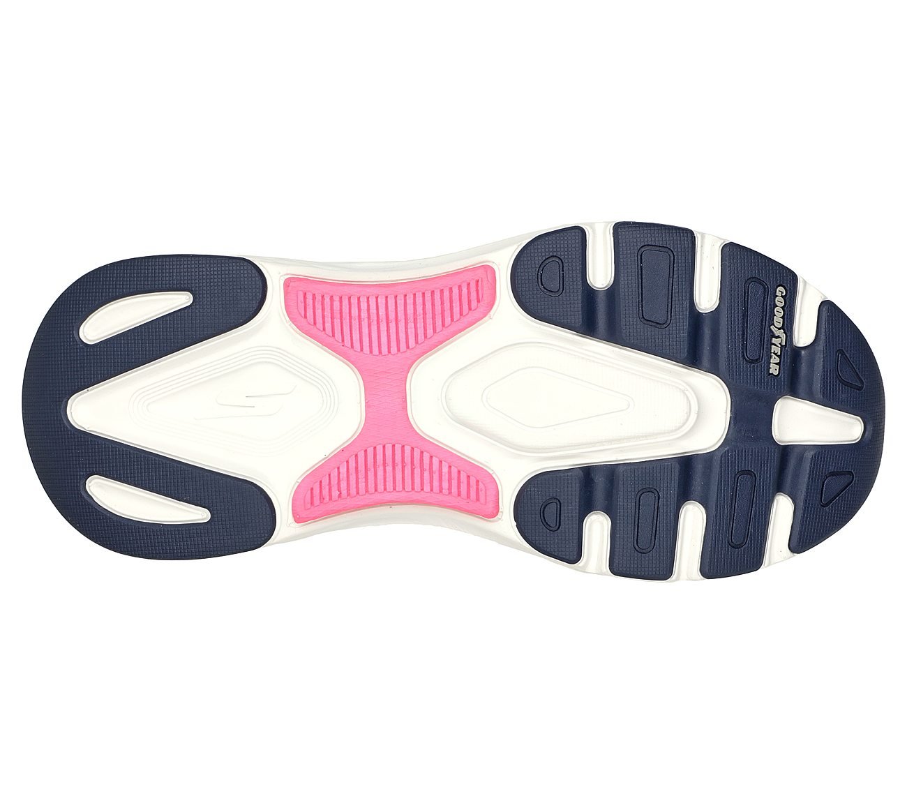 MAX CUSHIONING ARCH FIT - DEL, NAVY/PINK Footwear Bottom View