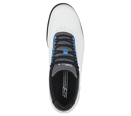 GO GOLF PRO, WHITE/GREY/BLUE Footwear Top View