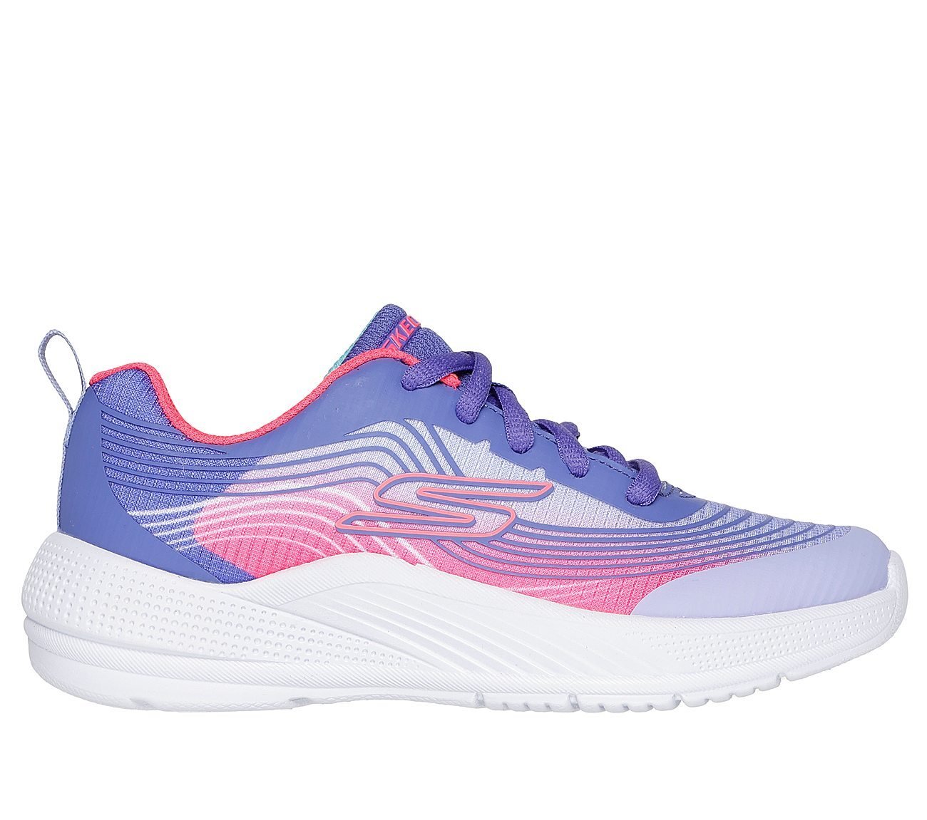 MICROSPEC ADVANCE, LAVENDER/NEON PINK Footwear Lateral View