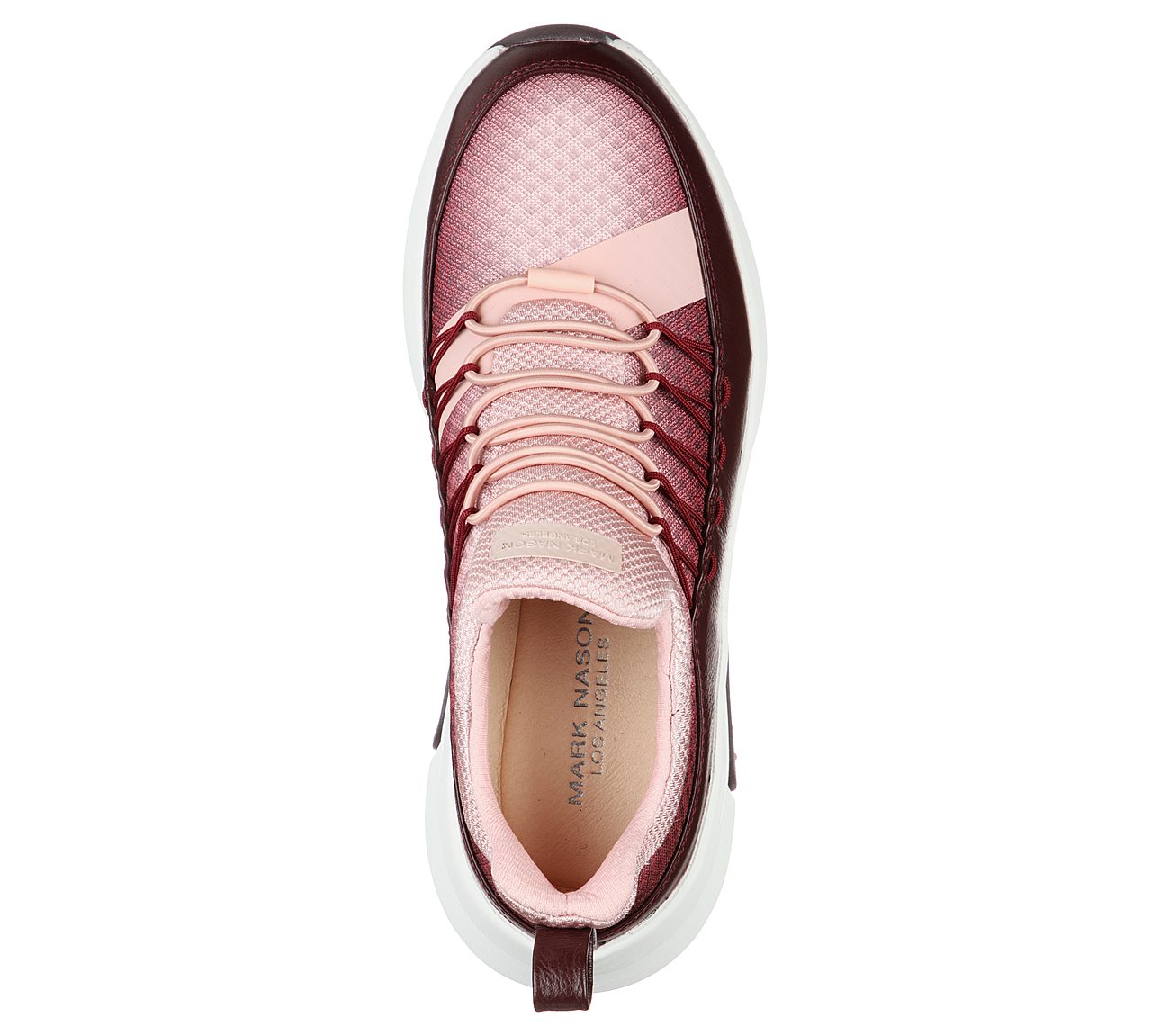 MODDERN JOGGER 2.0 - MINDY, BURGUNDY/PINK Footwear Top View