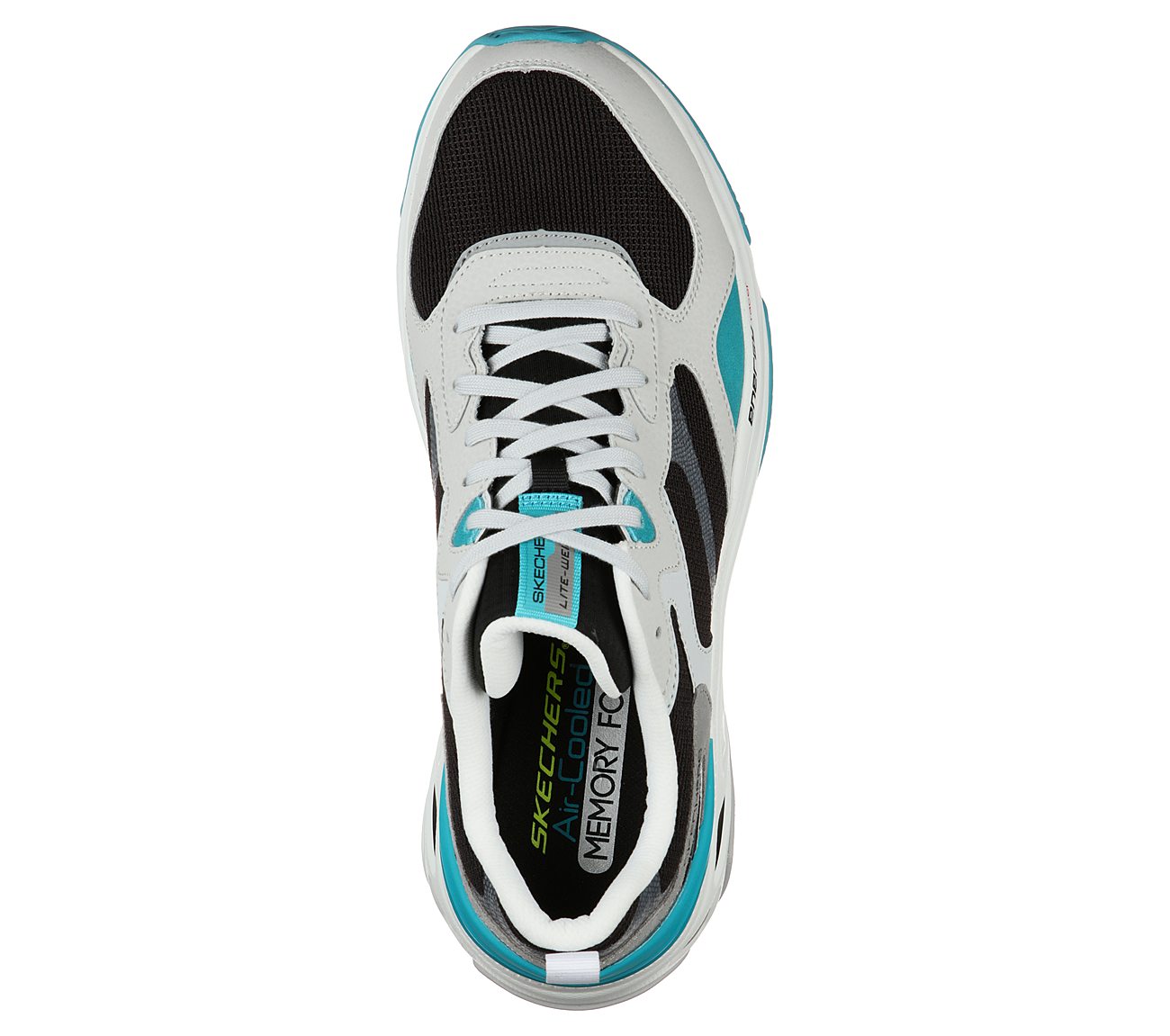 ENERGY RACER-LINDORA, WHITE BLACK Footwear Top View