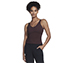 GOSCULPT V NECK TANK, BURGUNDY/BROWN Apparels Lateral View