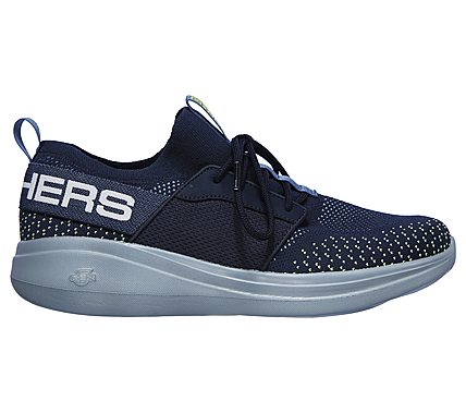 GO RUN FAST, NAVY/LIME Footwear Right View