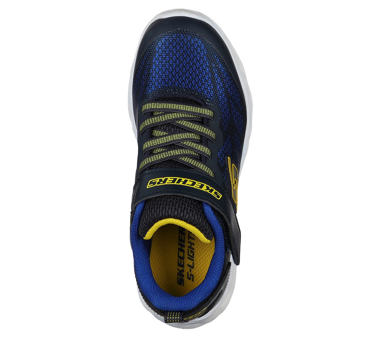 VORTEX-FLASH, NAVY/YELLOW Footwear Top View