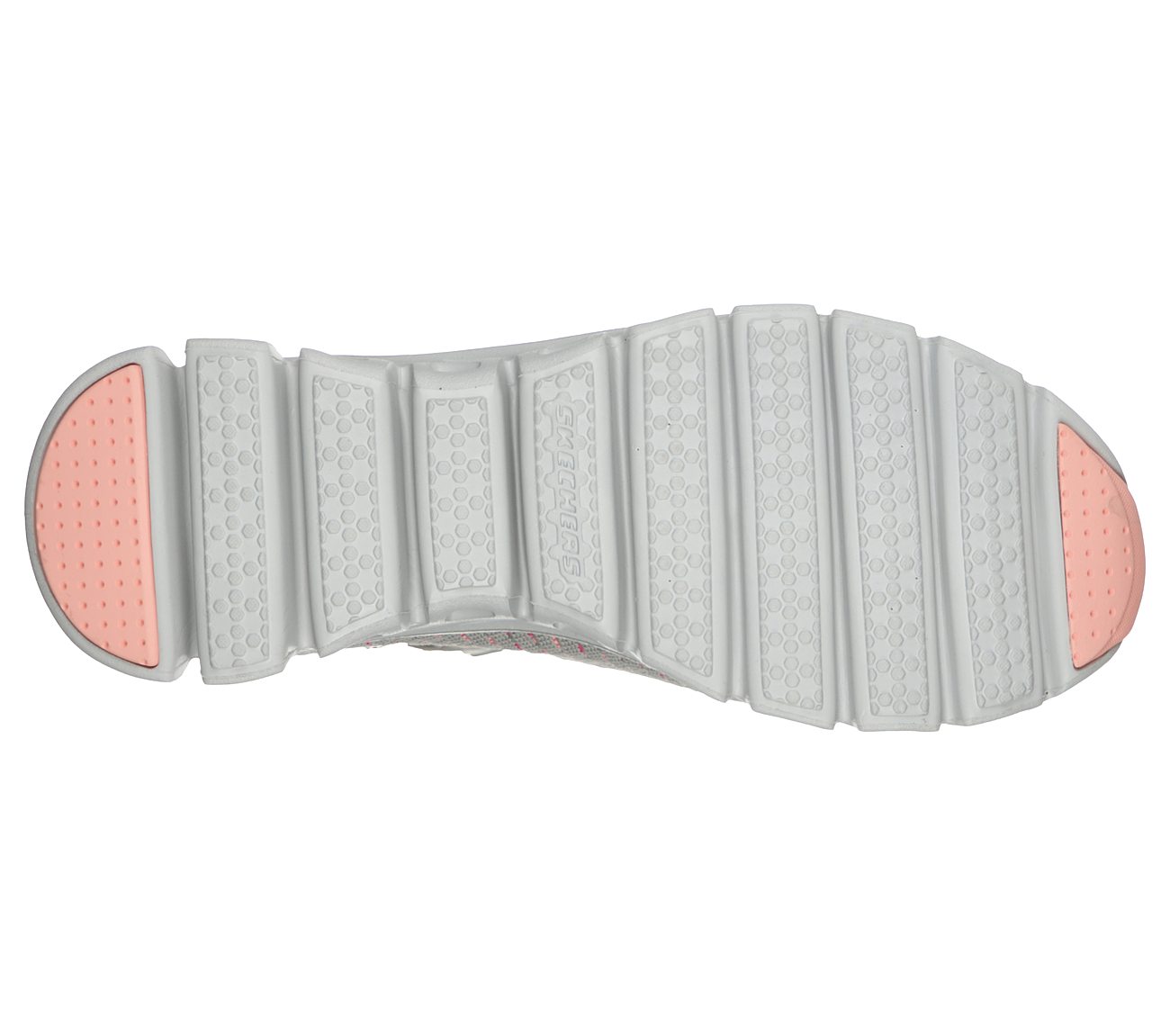 GLIDE-STEP - OH SO SOFT, CHARCOAL/PINK Footwear Bottom View