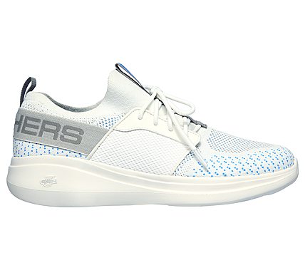 GO RUN FAST, WHITE/BLUE Footwear Right View