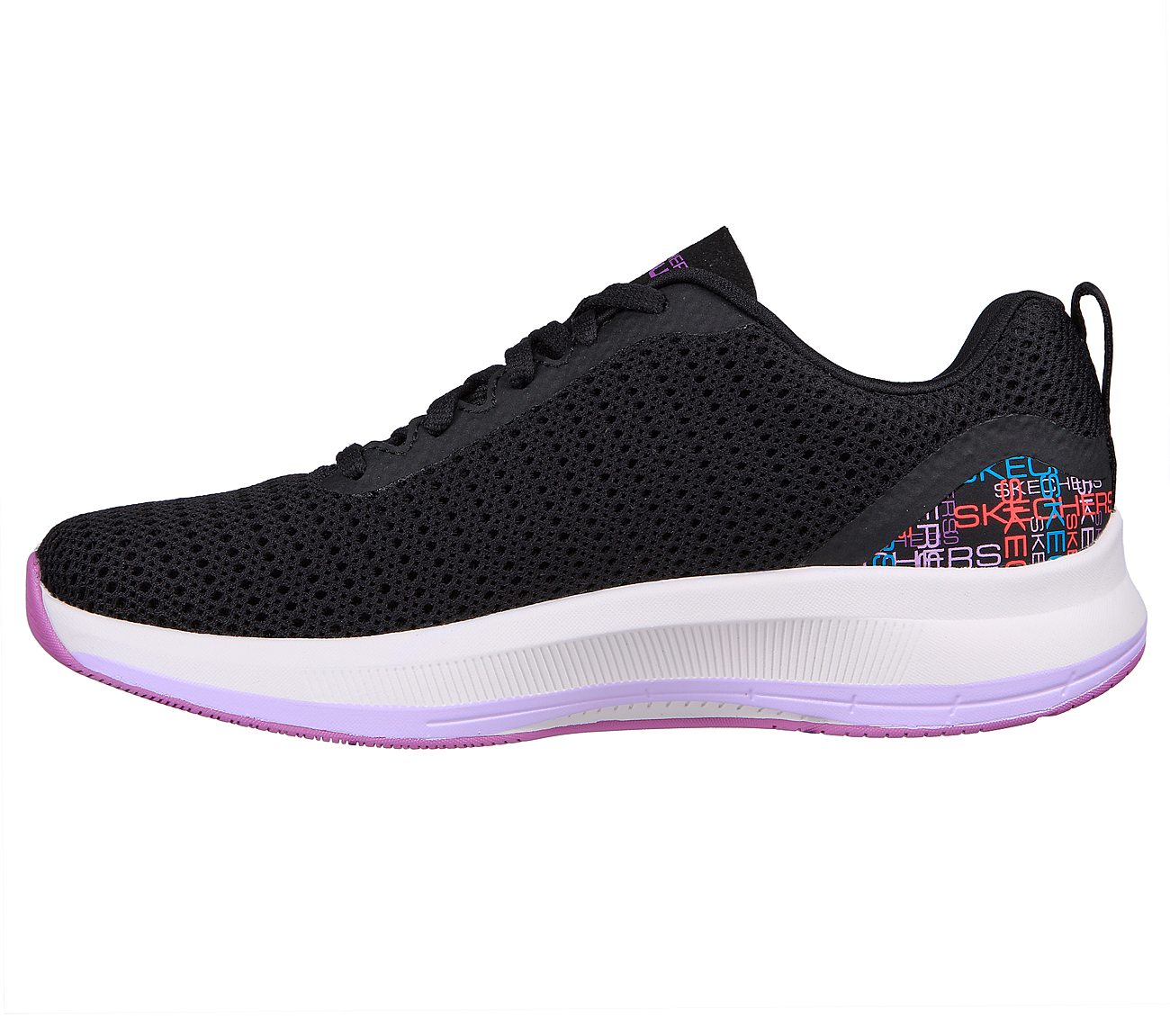 Skechers Black/Multi Go Run Pulse Driven Endurance Womens Running Shoes ...