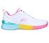 SKECH-AIR DYNAMIGHT-VIVID MOD, WHITE/MULTI Footwear Lateral View