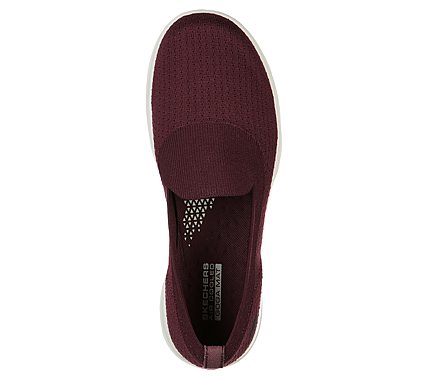 GO WALK LITE - CHARMING, BBURGUNDY Footwear Top View