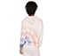 BOBS CRESCENT TIE DYE HOODIE, PINK Apparels Top View