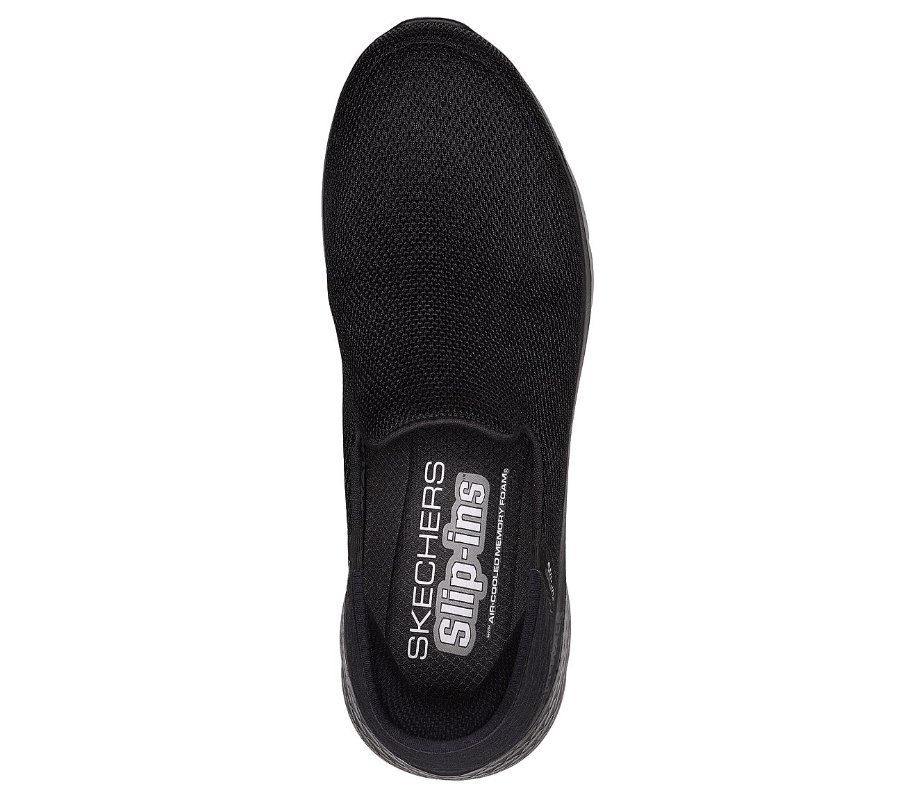 Skechers Slip-ins: GO WALK Flex-No Hands, BBLACK Footwear Top View