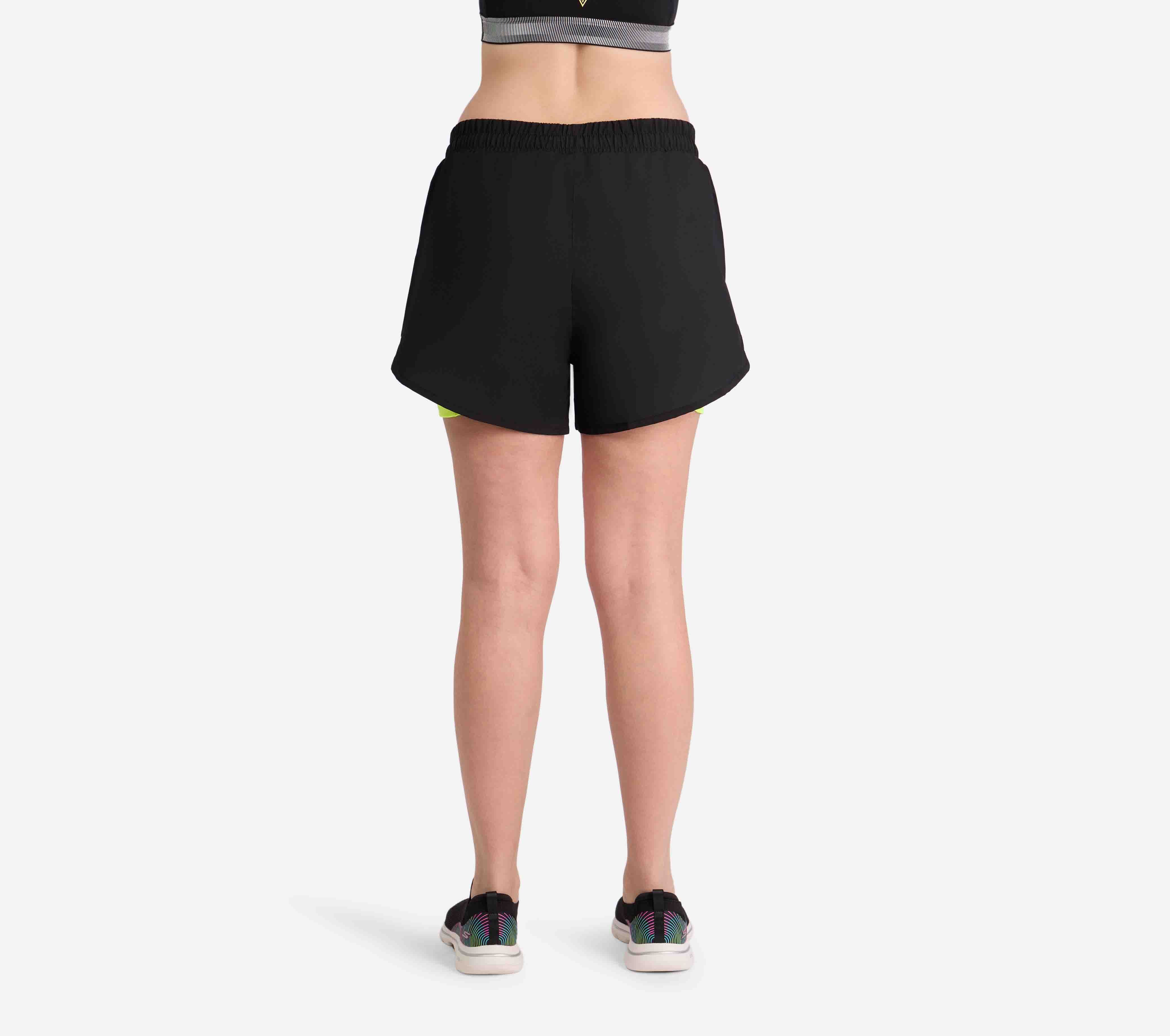 PERFORATED SHORTS, BLACK Apparel Bottom View