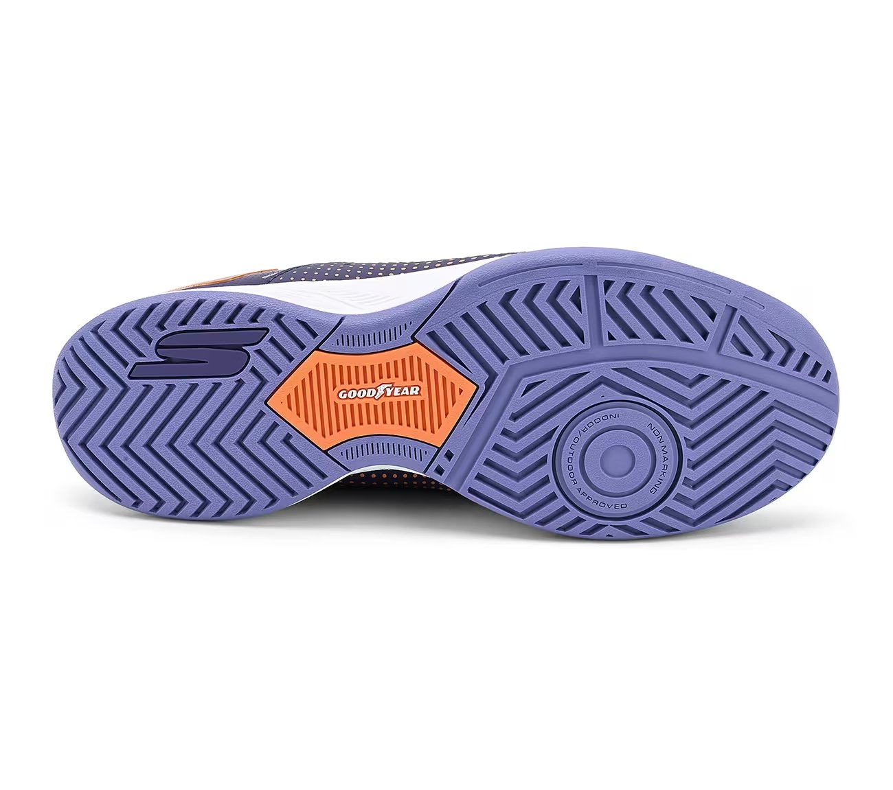 SKECHERS VIPER COURT RELOAD, PURPLE CORAL Footwear Bottom View