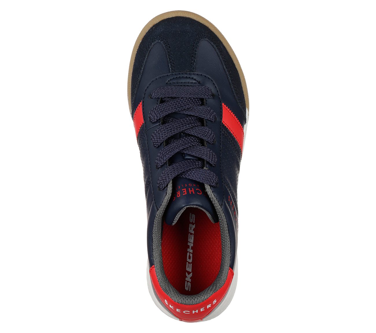 ZINGER, NAVY/RED Footwear Top View