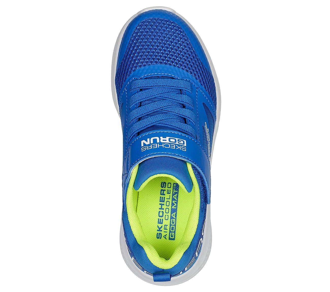 GO RUN ELEVATE, BLUE/LIME Footwear Top View