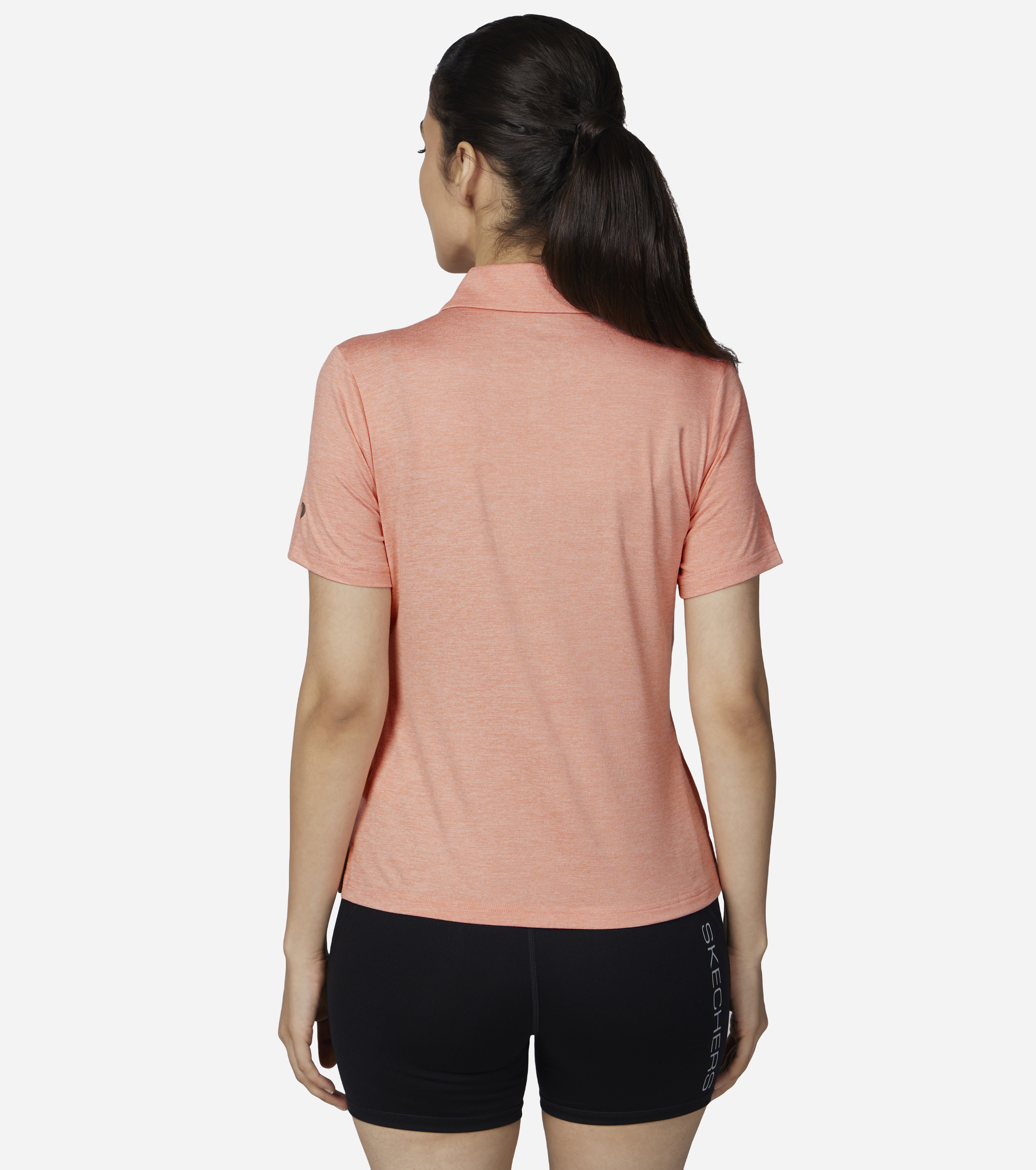 GODRI SWIFT CLUB POLO, CORAL/LIME Apparel Bottom View