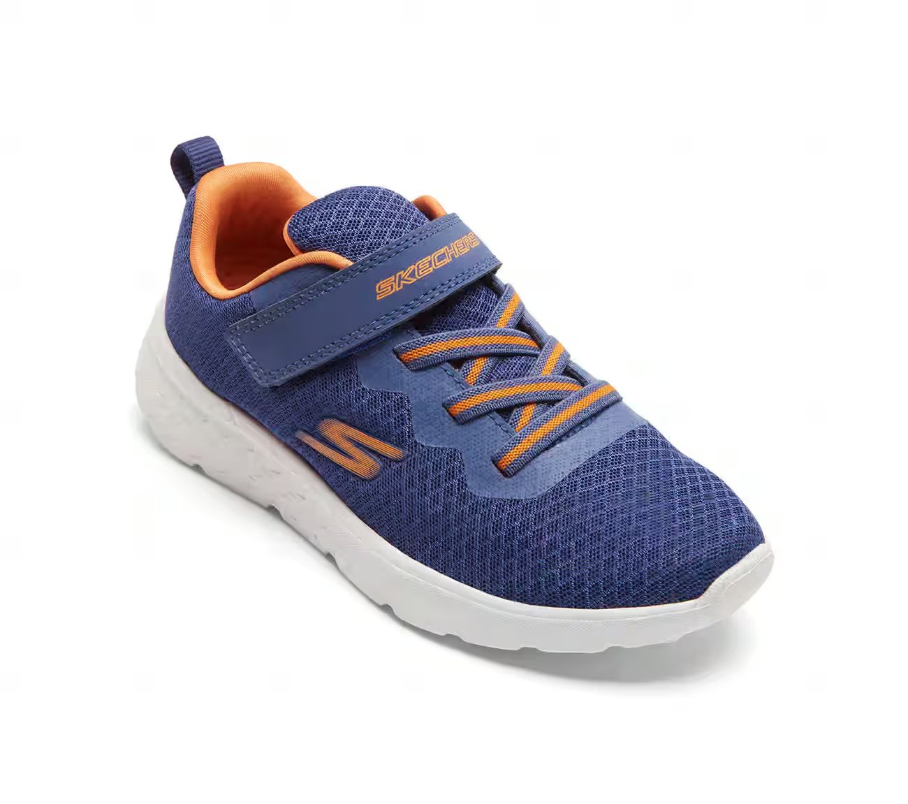 GO RUN 400, NAVY/ORANGE Footwear Right View