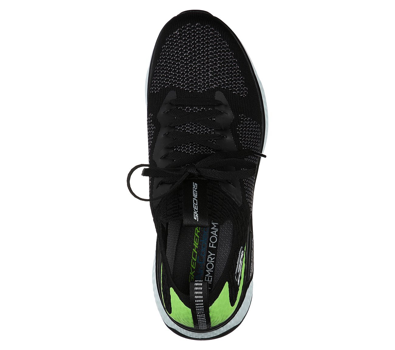 SOLAR FUSE - VALEDGE, BLACK/LIME Footwear Top View