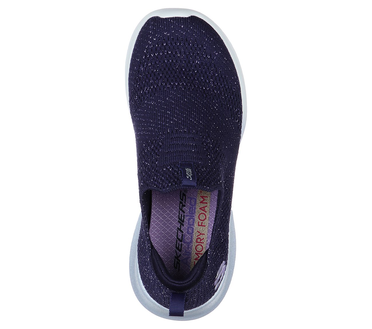 ULTRA FLEX-METAMORPHIC, NAVY/LAVENDER Footwear Top View