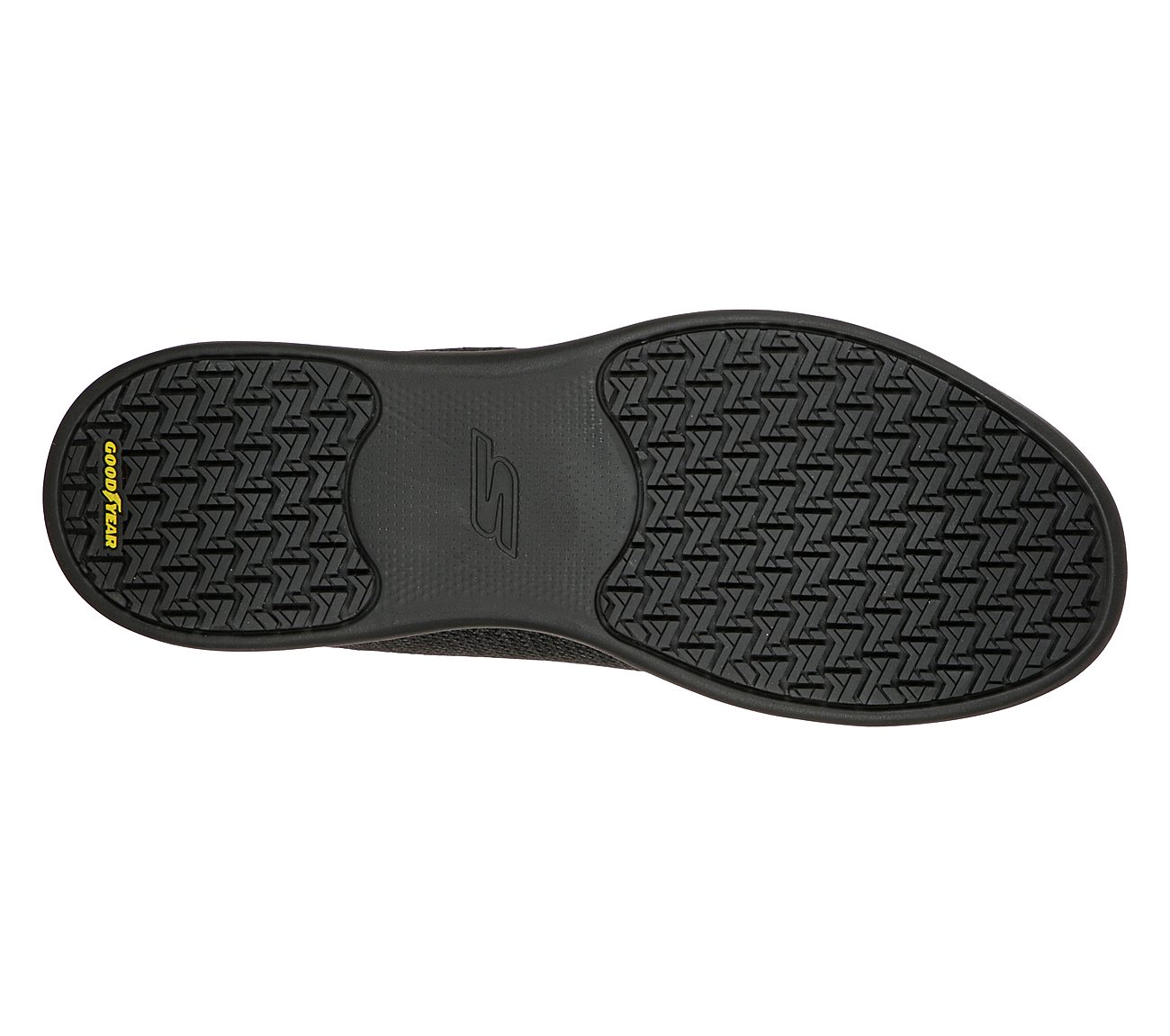 GO WALK STABILITY - PROGRESS, BBLACK Footwear Bottom View