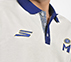 MUMBAI INDIANS: POLO WITH EMBROIDERED LOGO, WHITE