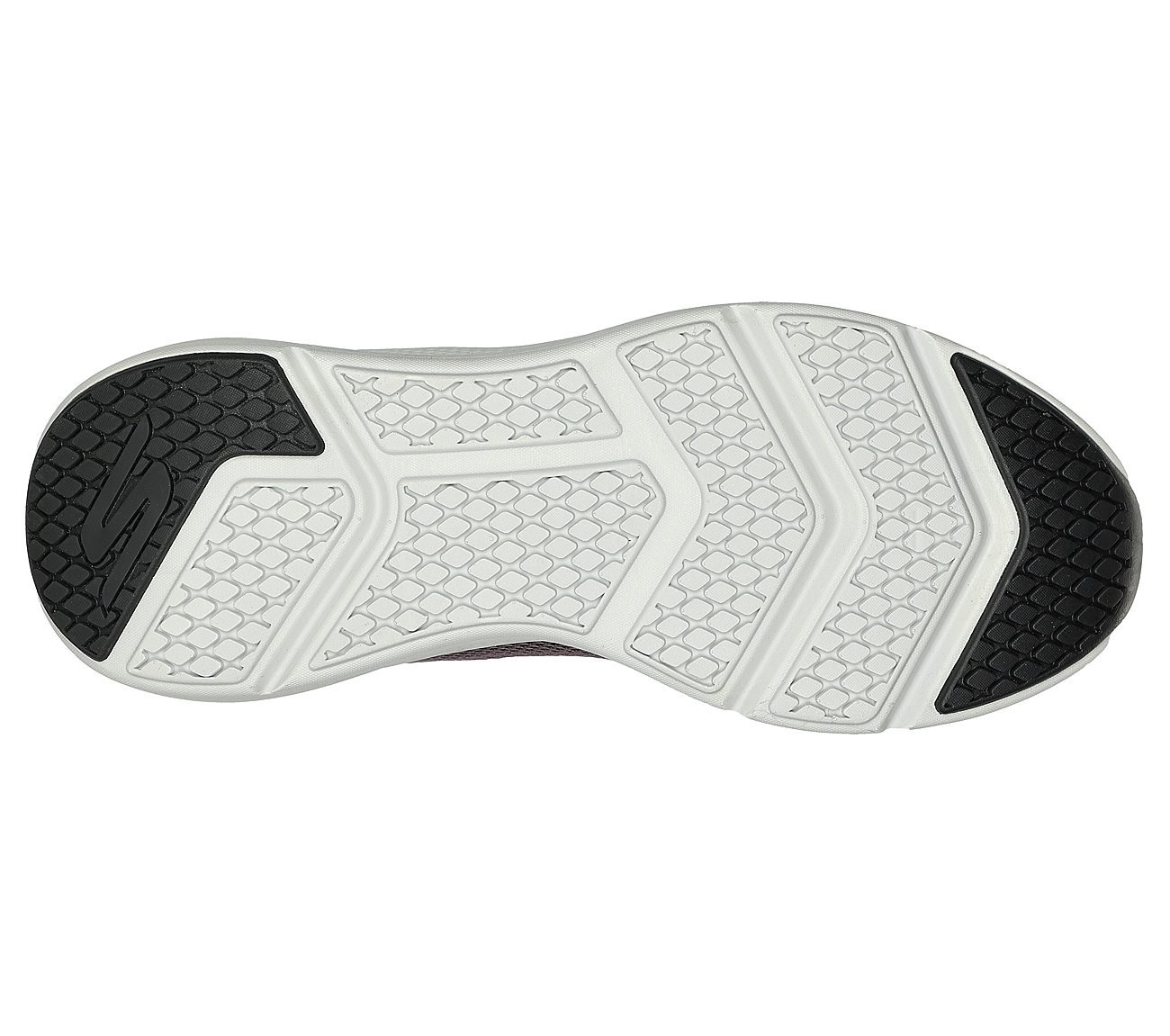 GO RUN ELEVATE, CHARCOAL/BLACK Footwear Bottom View