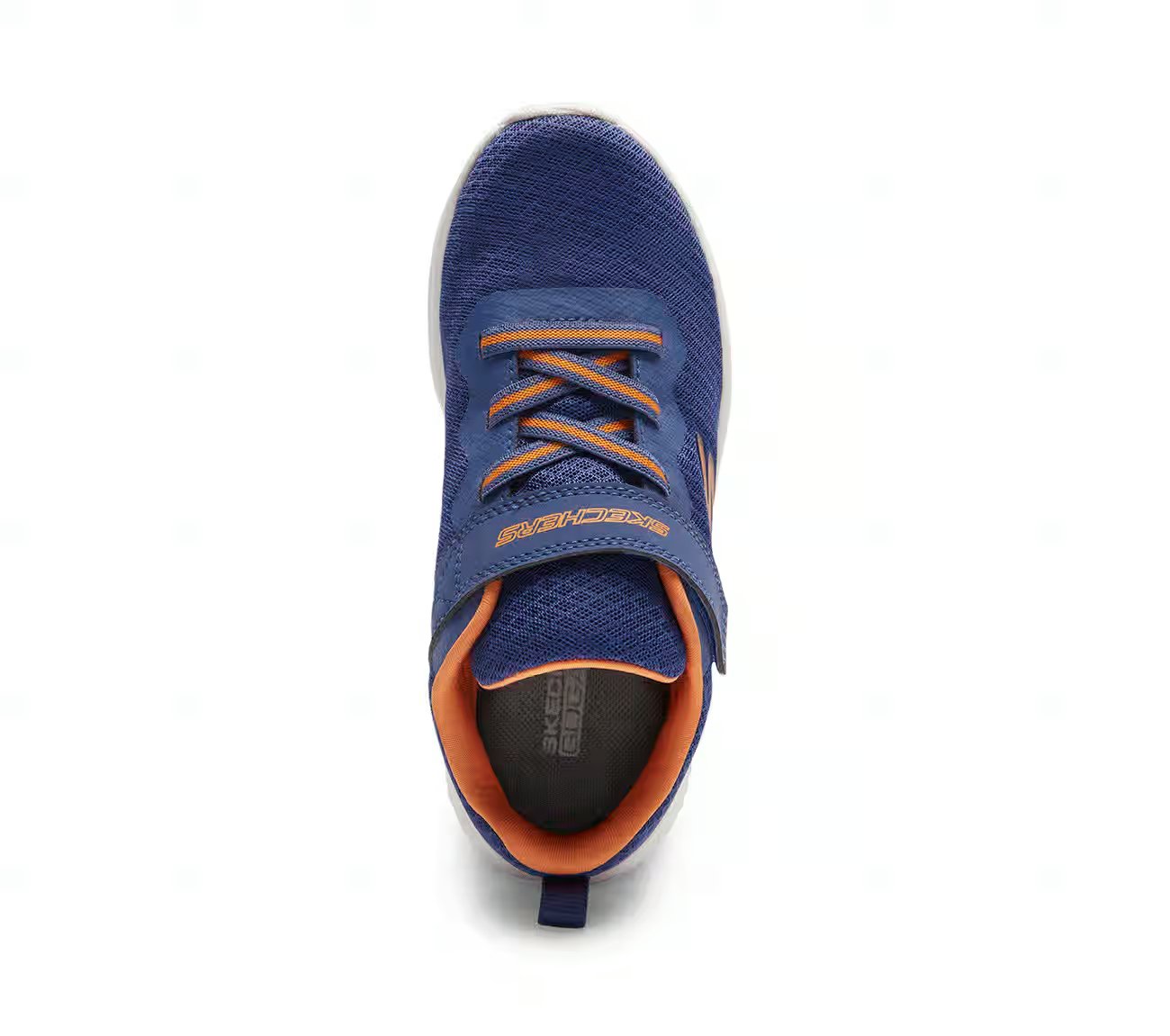 GO RUN 400, NAVY/ORANGE Footwear Top View