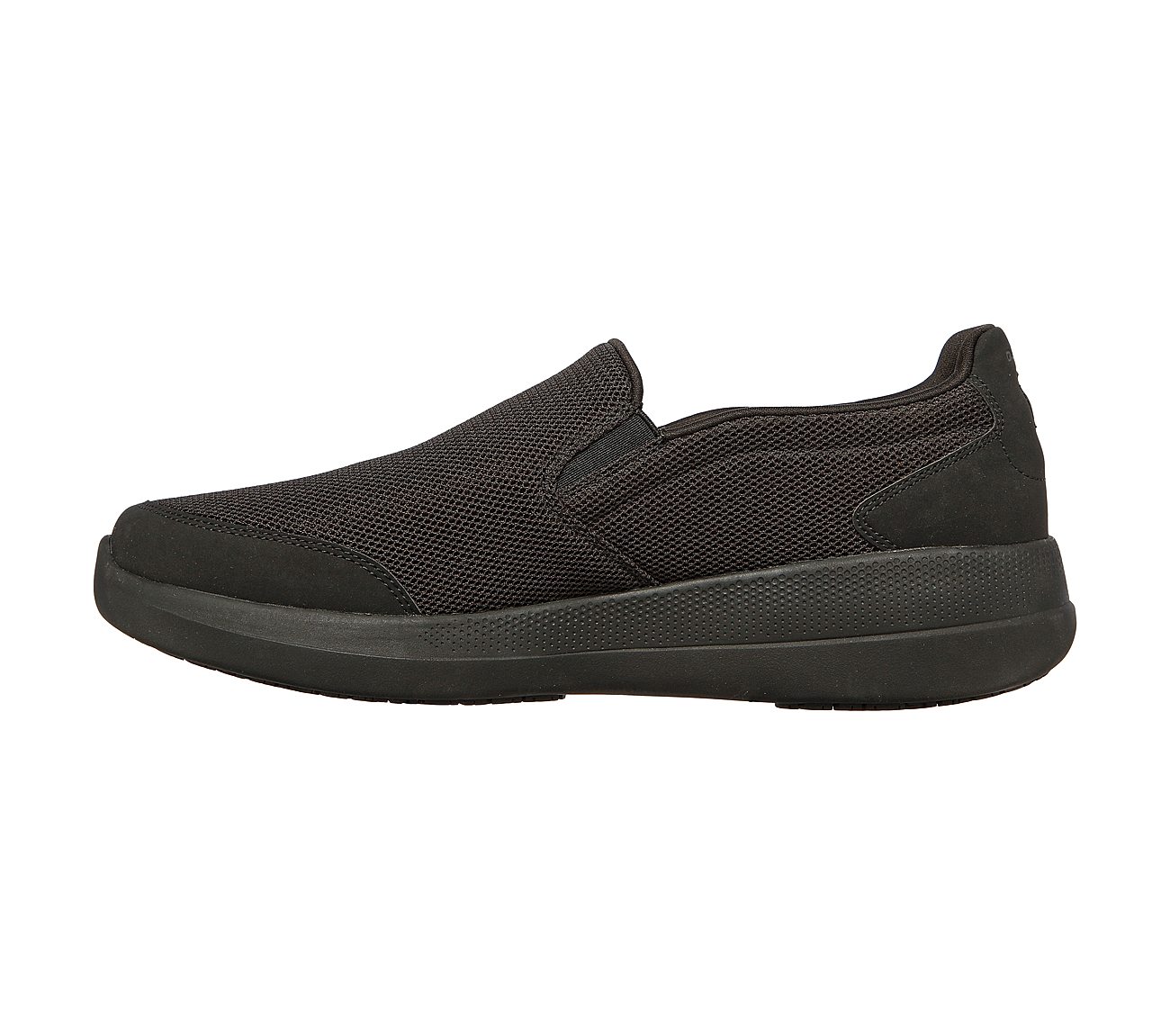 Skechers Black Go Walk Stability Resolute Mens Slip On Shoes - Style ID ...
