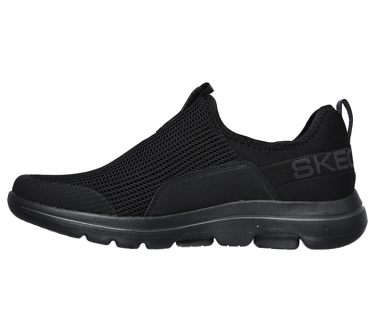 GO WALK 5 - DOWNDRAFT, BLACK/CHARCOAL Footwear Left View