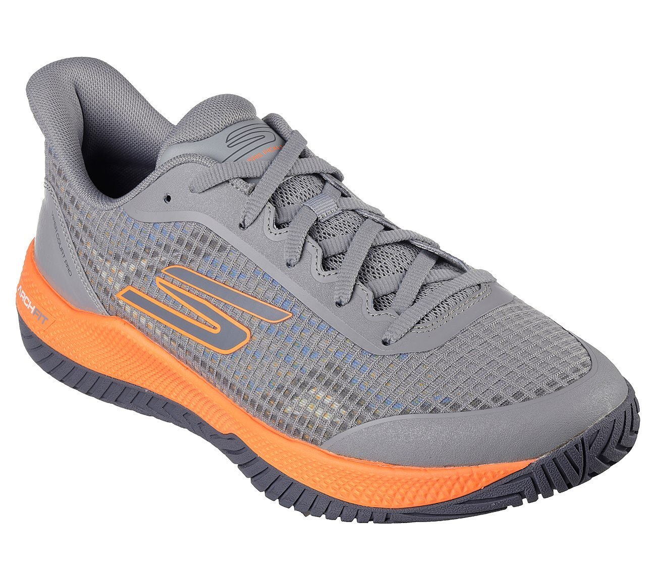 Skechers Viper Court Pro - Pickleball, GRAY/ORANGE Footwear Right View