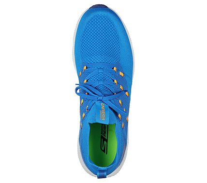 GO RUN 7 -, BLUE/ORANGE Footwear Top View