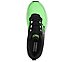 GO RUN SWIRL TECH SPEED, LIME/BLACK Footwear Top View