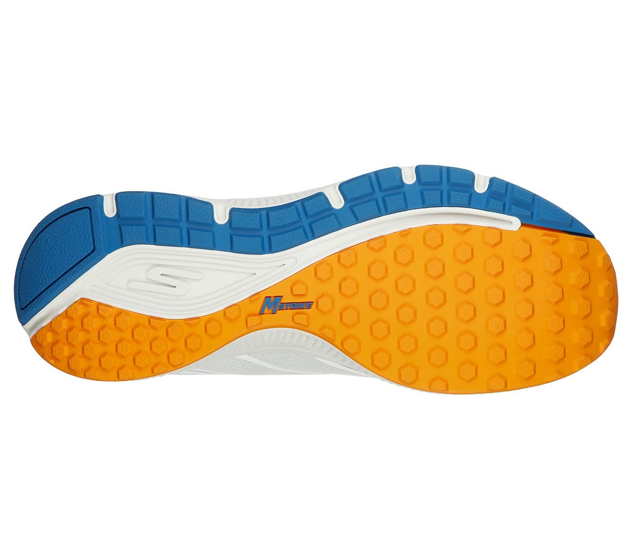 GO RUN CONSISTENT - TRACEUR, WHITE BLUE ORANGE Footwear Bottom View