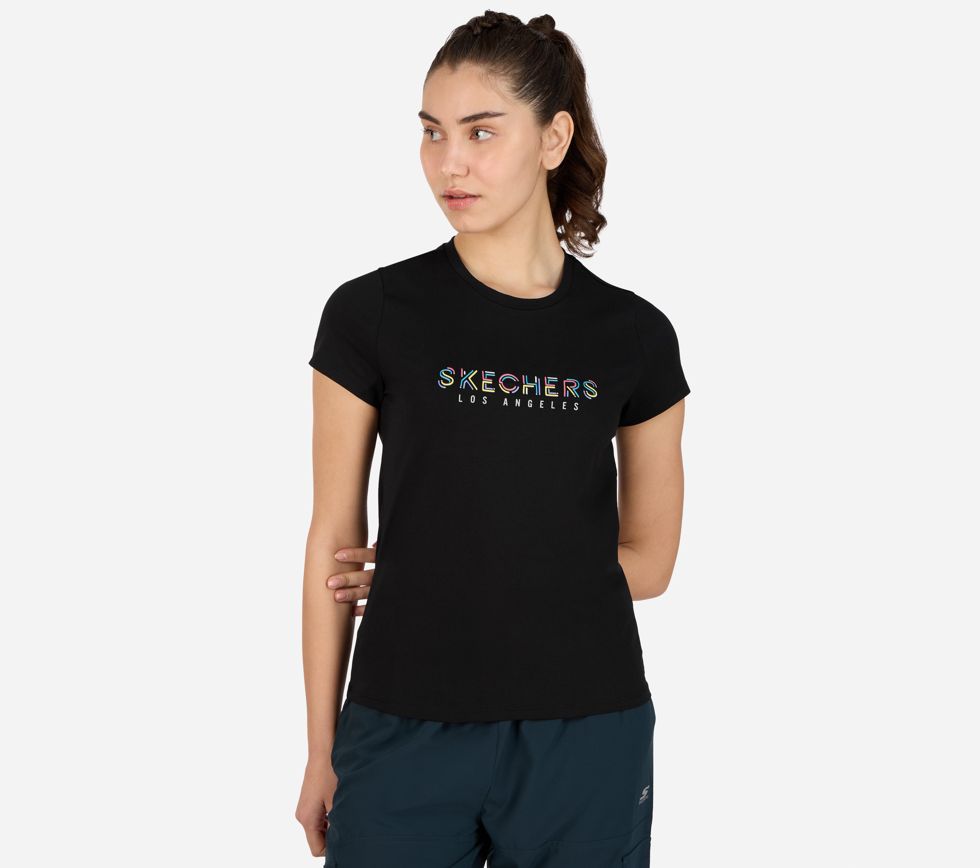 Skechers t shirt womens on sale sale